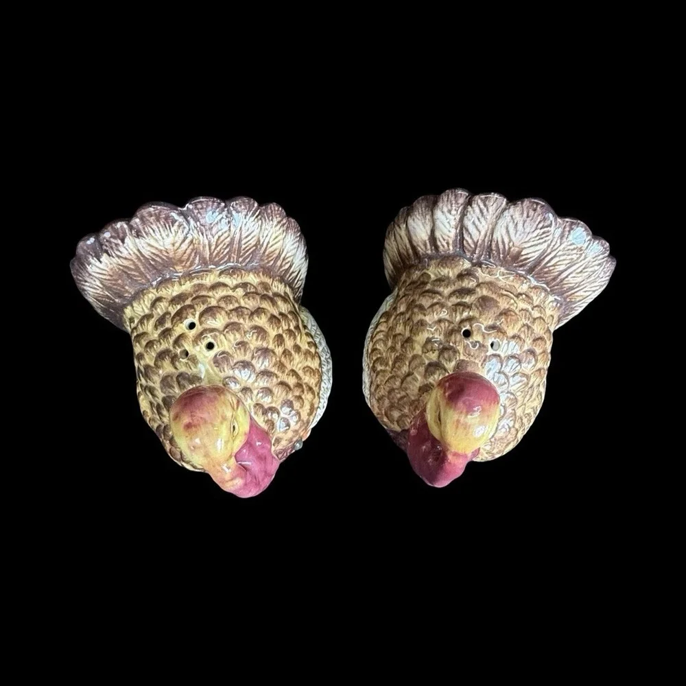 BELLA CASA‎ By Ganz Turkey Salt & Pepper Shakers Thanksgiving Decor
